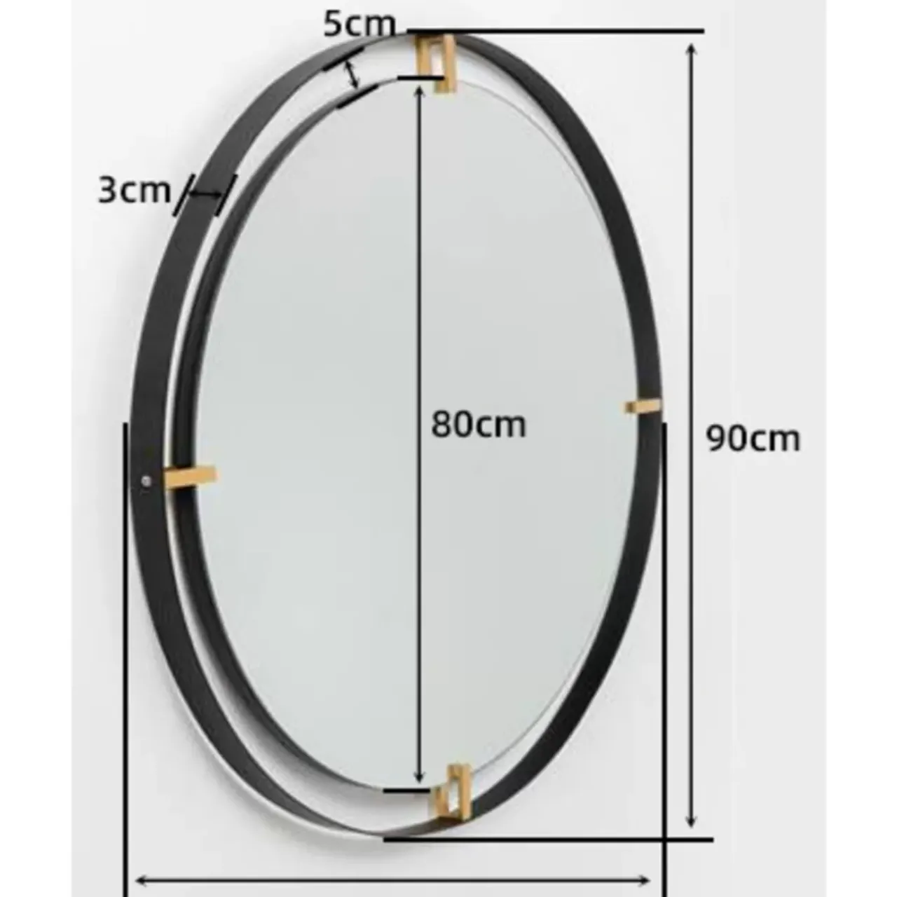 KARE Design Spiegel-Spiegel Betsy Frame Round Metal 90O