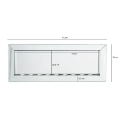 KARE Design Spiegel-Spiegel Big Beauty Candle Light 90X35