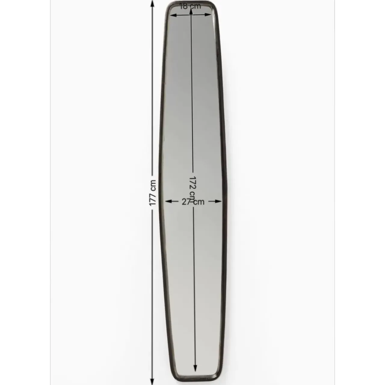 KARE Design Spiegel-Spiegel Clip Brass 32X177Cm