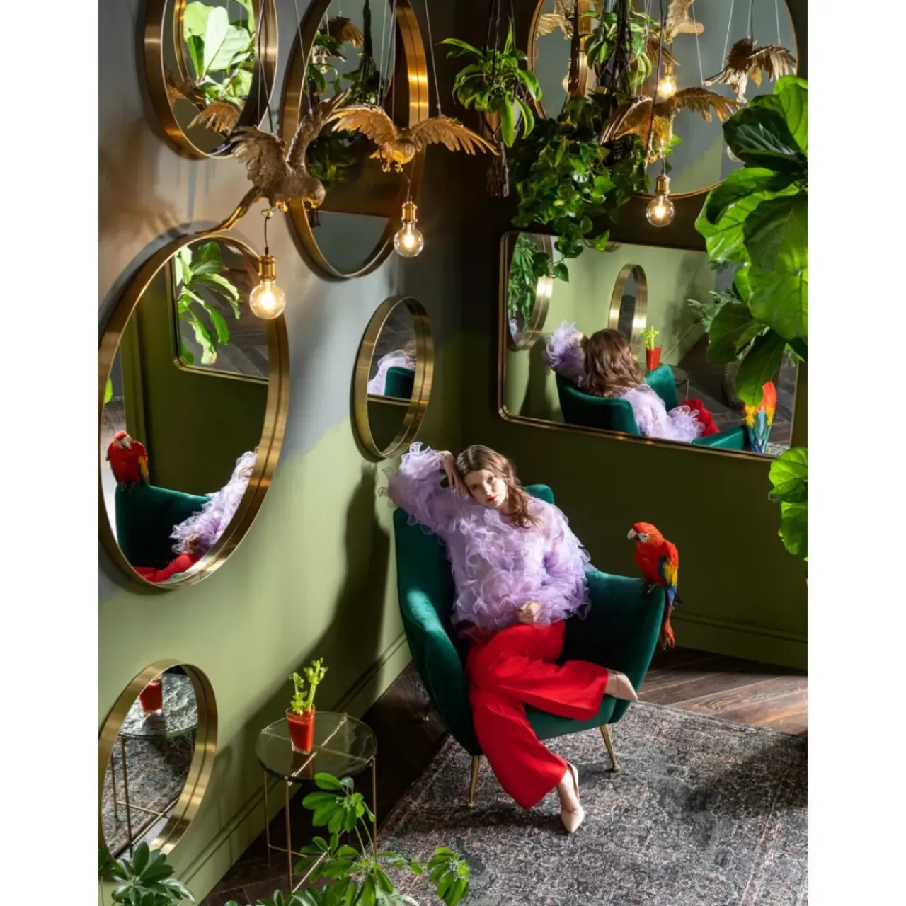 KARE Design Spiegel-Spiegel Curve Mo Brass O100