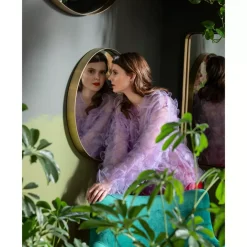 KARE Design Spiegel-Spiegel Curve Mo Brass O60Cm