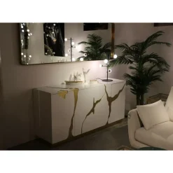 KARE Design Spiegel-Spiegel Curve Mo Brass 70X200Cm