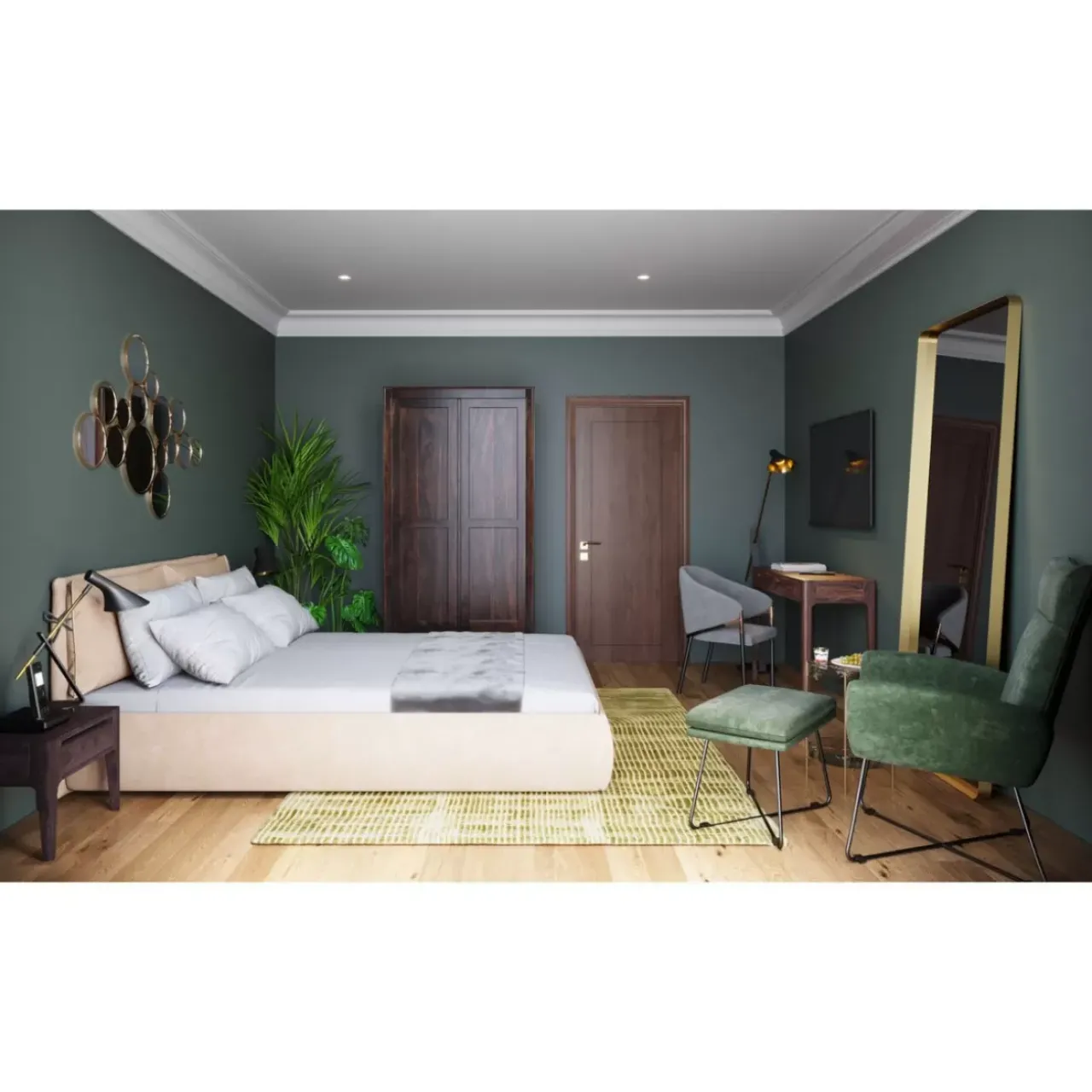 KARE Design Spiegel-Spiegel Curve Mo Brass 70X200Cm