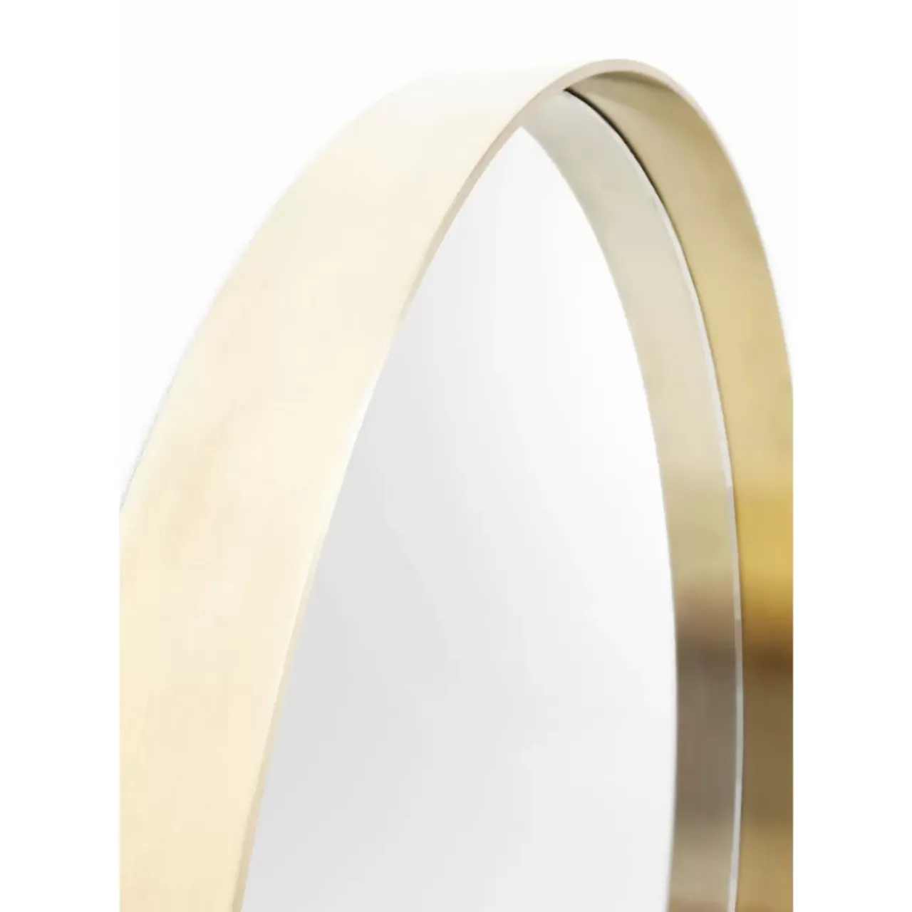 KARE Design Spiegel-Spiegel Curve Round Brass O60Cm