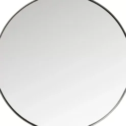 KARE Design Spiegel-Spiegel Curve Round Steel Nature O100Cm