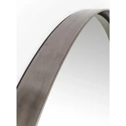 KARE Design Spiegel-Spiegel Curve Round Steel Nature O100Cm