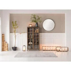 KARE Design Spiegel-Spiegel Curve Round Steel Nature O100Cm