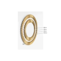 KARE Design Spiegel-Spiegel Solare Gold O132Cm