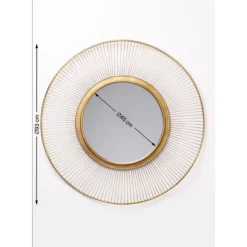 KARE Design Spiegel-Spiegel Sun Storm Gold O93Cm