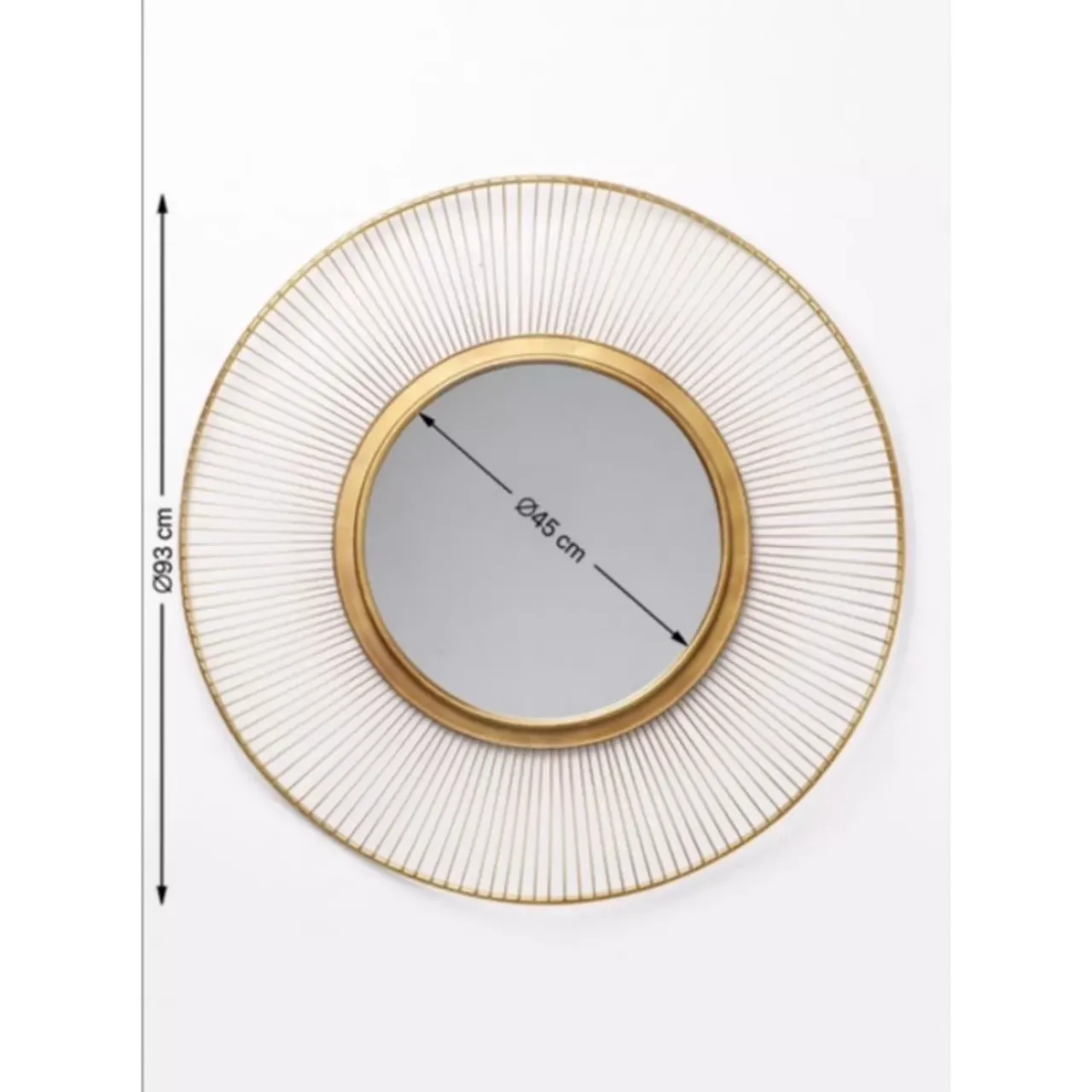 KARE Design Spiegel-Spiegel Sun Storm Gold O93Cm