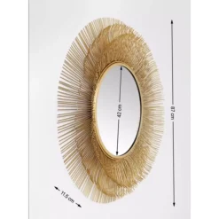KARE Design Spiegel-Spiegel Sunburst Tre Gold O87Cm