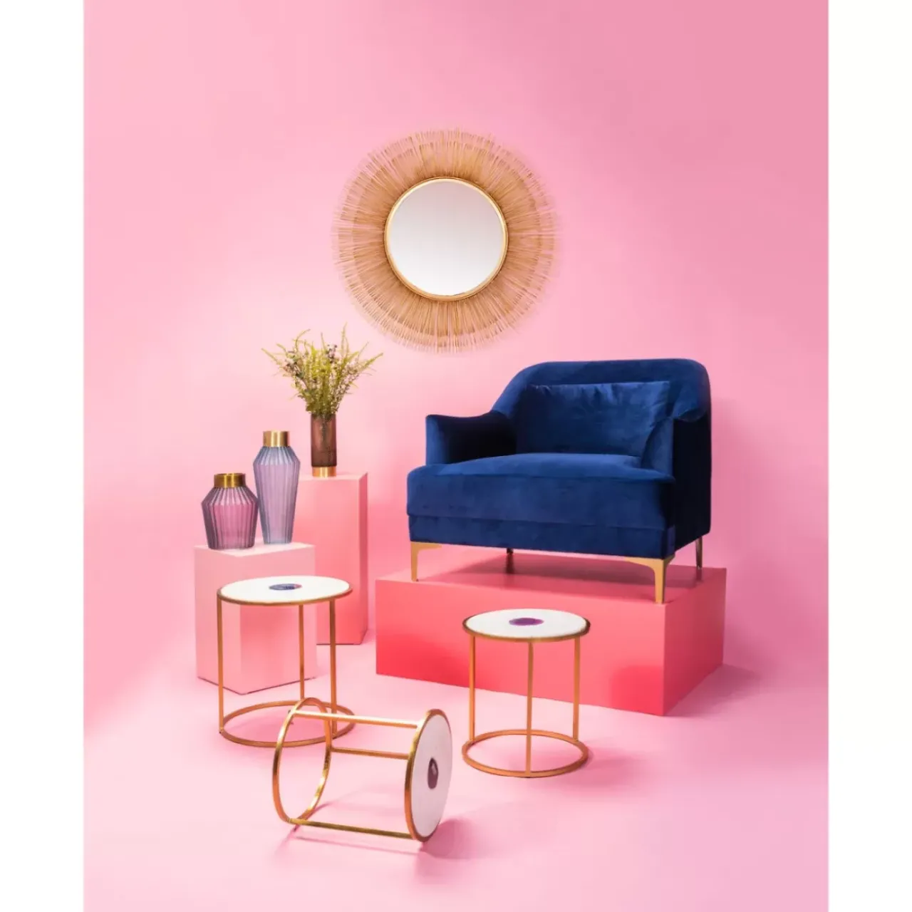 KARE Design Spiegel-Spiegel Sunburst Tre Gold O87Cm