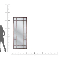 KARE Design Spiegel-Spiegel Window Iron 200X90Cm