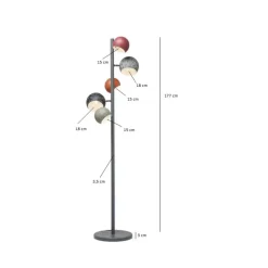 KARE Design Steh & Bodenleuchten-Stehleuchte Calotta Antico 5Er