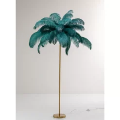 KARE Design Steh & Bodenleuchten-Stehleuchte Feather Palm Grun 165Cm