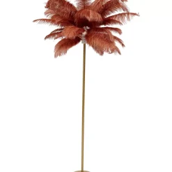 KARE Design Steh & Bodenleuchten-Stehleuchte Feather Palm Rusty Red 165Cm