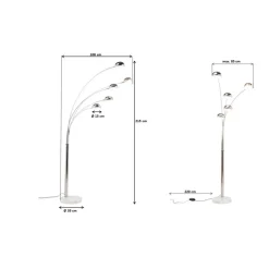 KARE Design Steh & Bodenleuchten-Stehleuchte Five Fingers