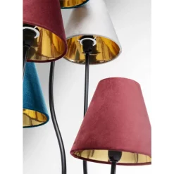 KARE Design Steh & Bodenleuchten-Stehleuchte Flexible Velvet Schwarz Cinque