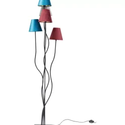KARE Design Steh & Bodenleuchten-Stehleuchte Flexible Velvet Schwarz Cinque