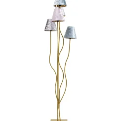 KARE Design Steh & Bodenleuchten-Stehleuchte Flexible Velvet Brass Cinque