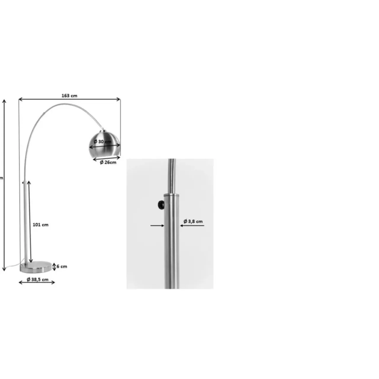 KARE Design Steh & Bodenleuchten-Stehleuchte Lounge Small Deal Eco Matt Schwarz 175