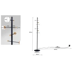 KARE Design Steh & Bodenleuchten-Stehleuchte Trapez 160