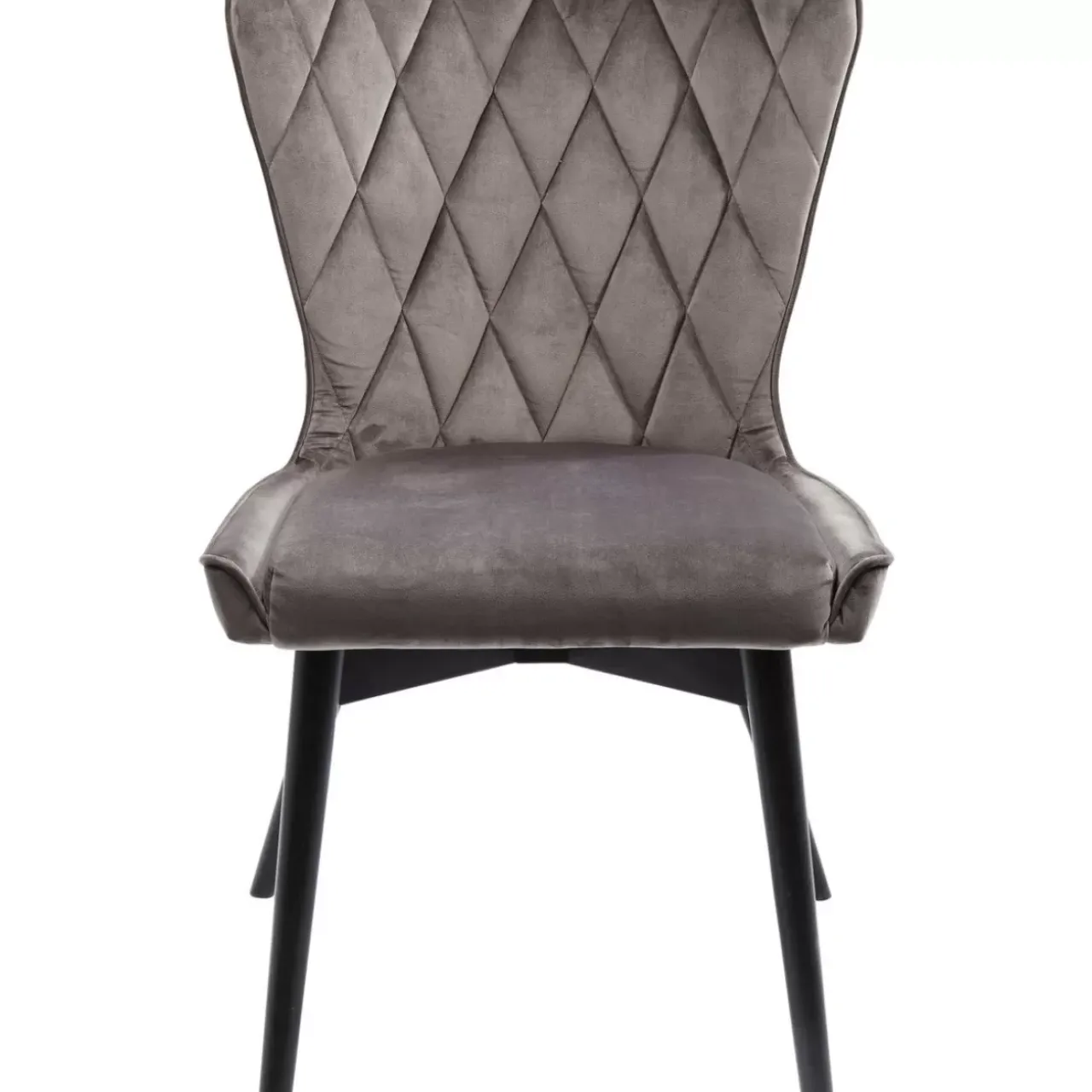 KARE Design Stühle-Stuhl Black Marshall Velvet Grau