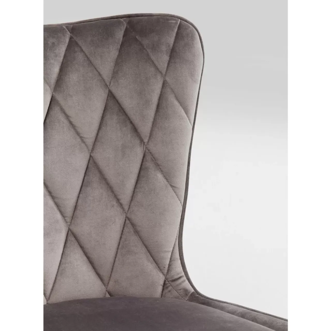 KARE Design Stühle-Stuhl Black Marshall Velvet Grau