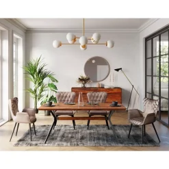 KARE Design Stühle-Stuhl Black Marshall Velvet Grau