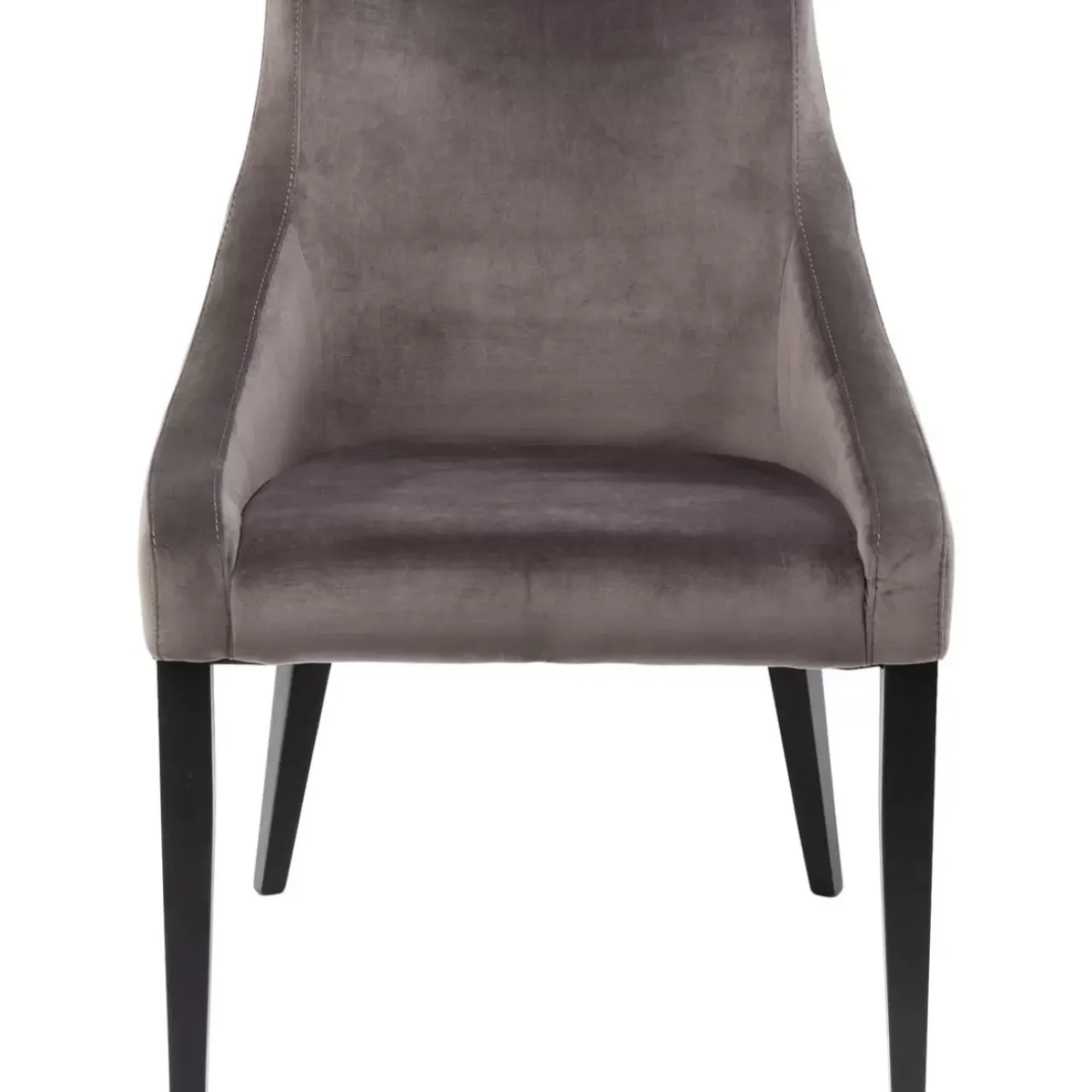 KARE Design Stühle-Stuhl Black Mode Velvet Grau