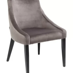 KARE Design Stühle-Stuhl Black Mode Velvet Grau