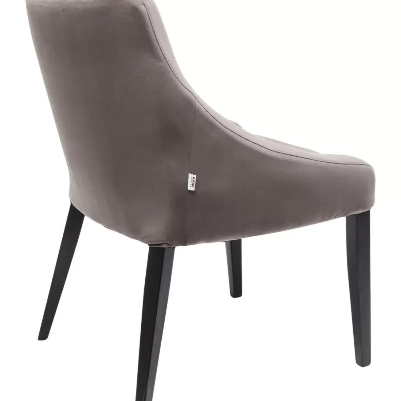 KARE Design Stühle-Stuhl Black Mode Velvet Grau