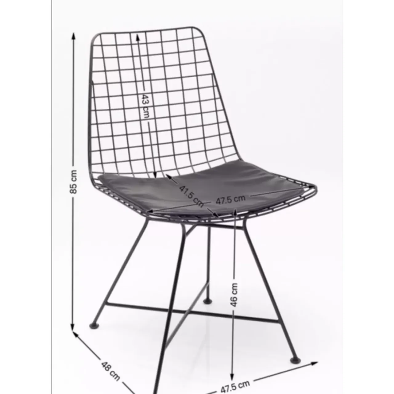 KARE Design Stühle-Stuhl Grid Schwarz