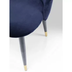 KARE Design Stühle-Stuhl Iris Velvet Blau (2/Set)