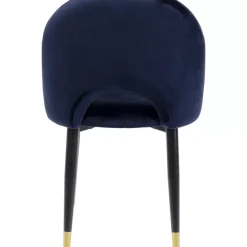 KARE Design Stühle-Stuhl Iris Velvet Blau (2/Set)