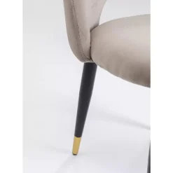 KARE Design Stühle-Stuhl Iris Velvet Taupe (2/Set)
