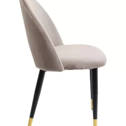 KARE Design Stühle-Stuhl Iris Velvet Taupe (2/Set)