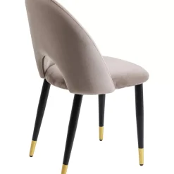 KARE Design Stühle-Stuhl Iris Velvet Taupe (2/Set)
