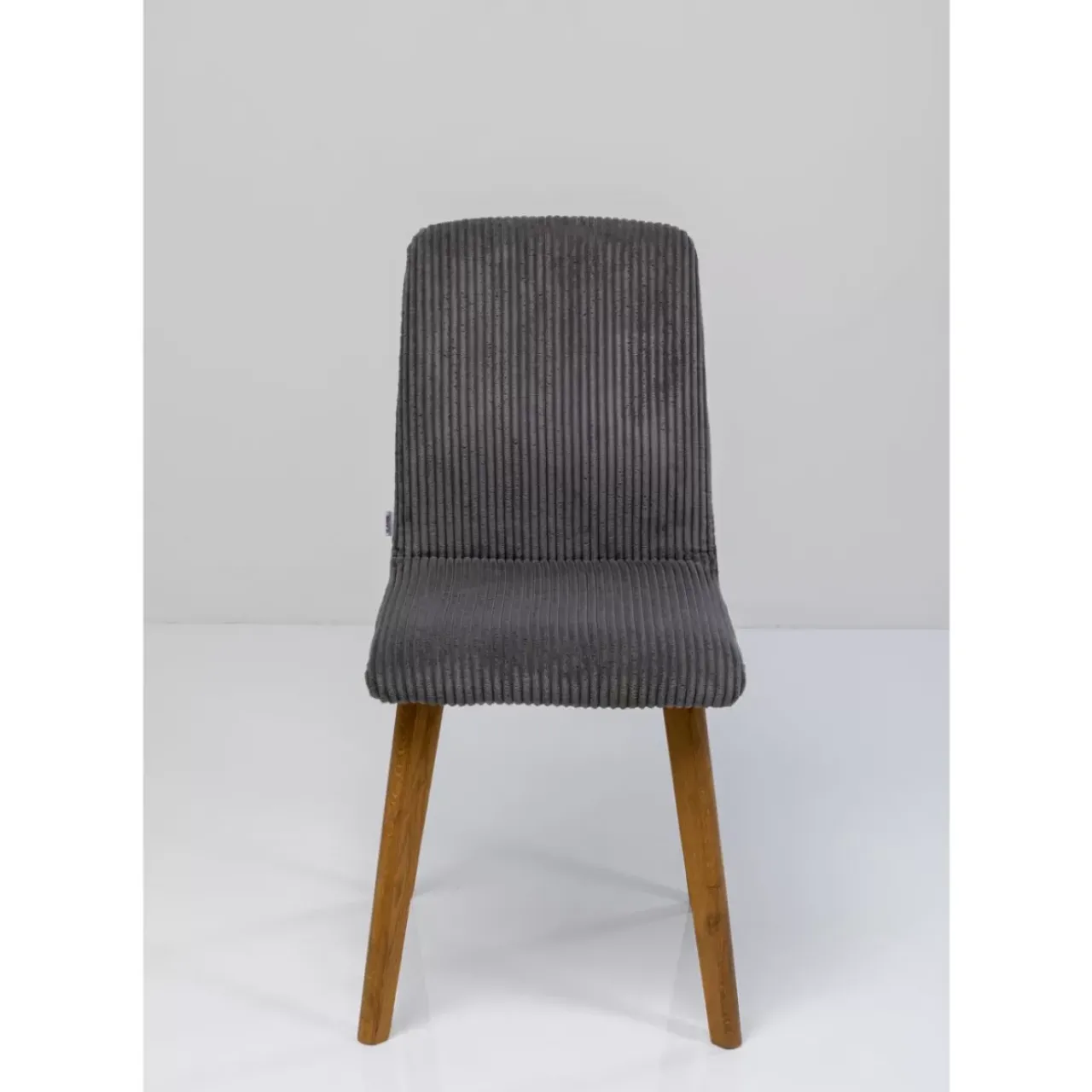 KARE Design Stühle-Stuhl Lara Cord Grau