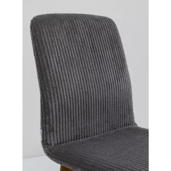 KARE Design Stühle-Stuhl Lara Cord Grau