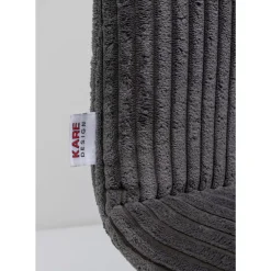KARE Design Stühle-Stuhl Lara Cord Grau
