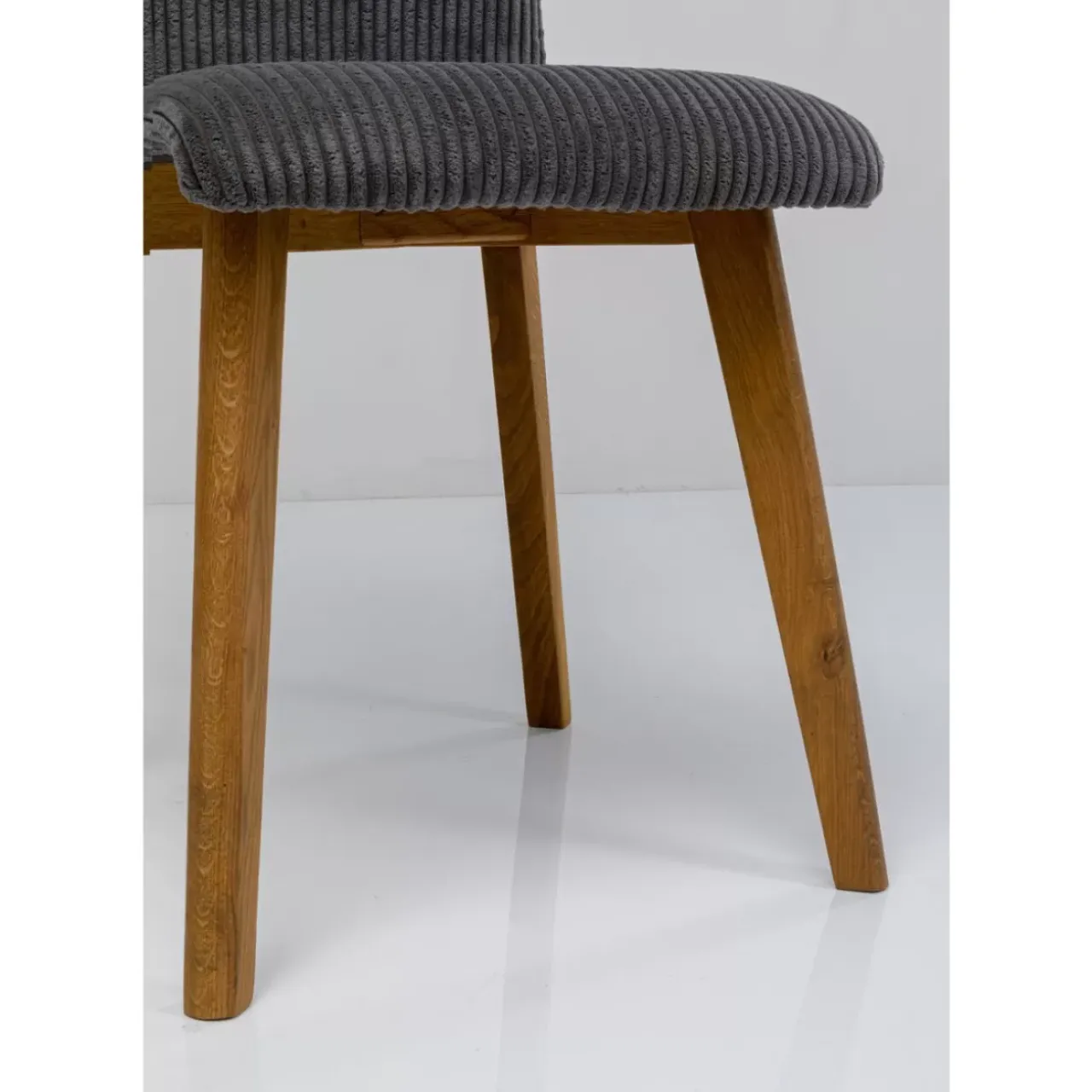 KARE Design Stühle-Stuhl Lara Cord Grau