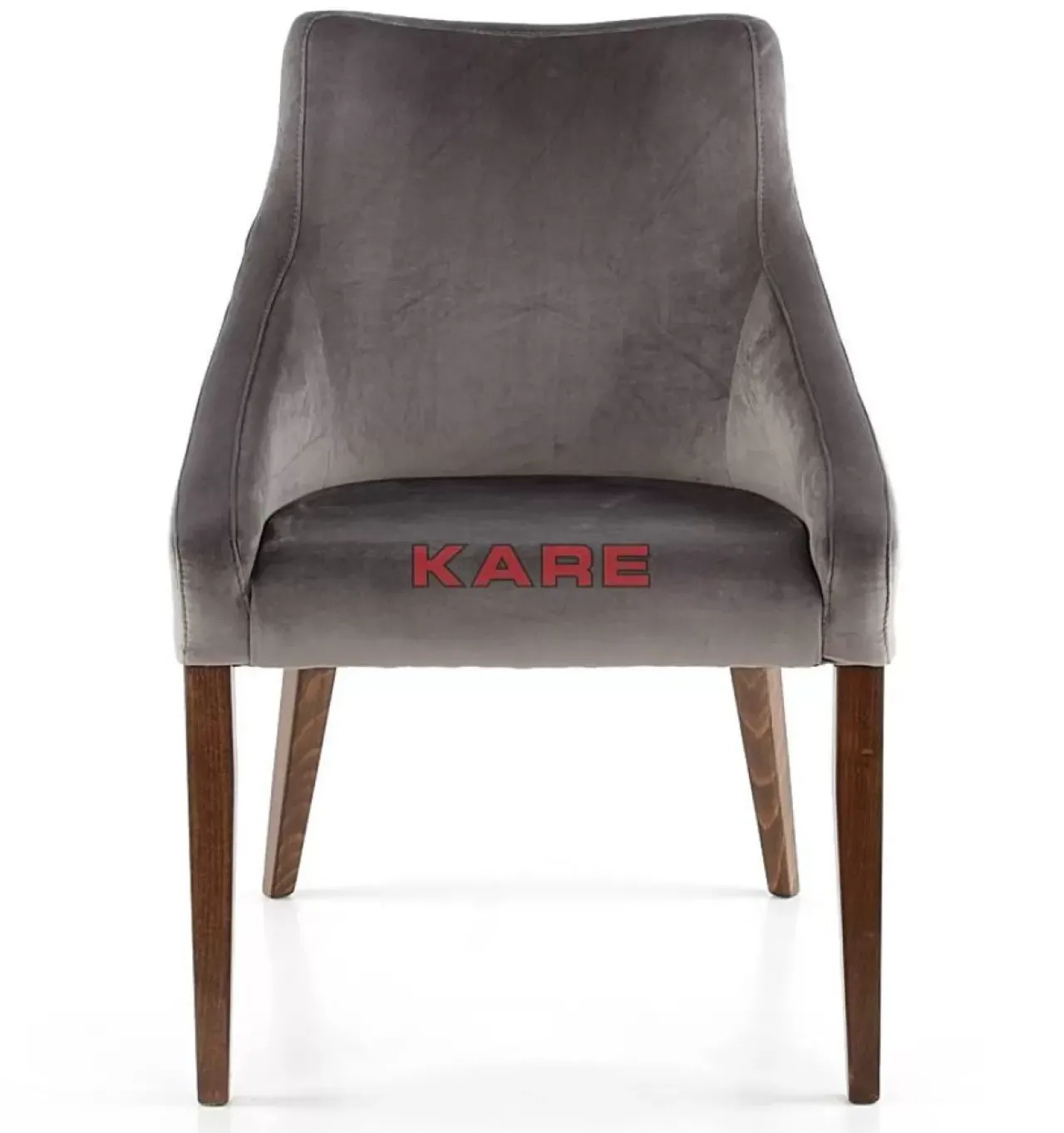 KARE Design Stühle-Stuhl Mode Velvet Grau