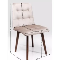 KARE Design Stühle-Stuhl Moritz Velvet Silbergrau