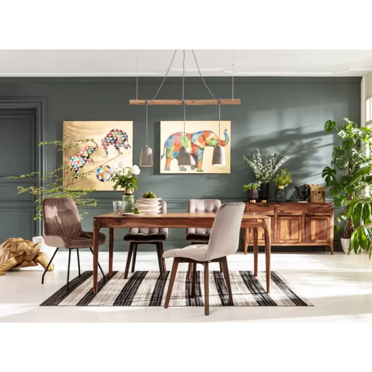 KARE Design Stühle-Stuhl Moritz Velvet Silbergrau