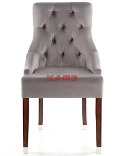 KARE Design Stühle-Stuhl Prince Velvet Grau