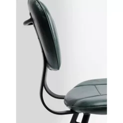 KARE Design Stühle-Stuhl Samba Leder Dunkelgrun
