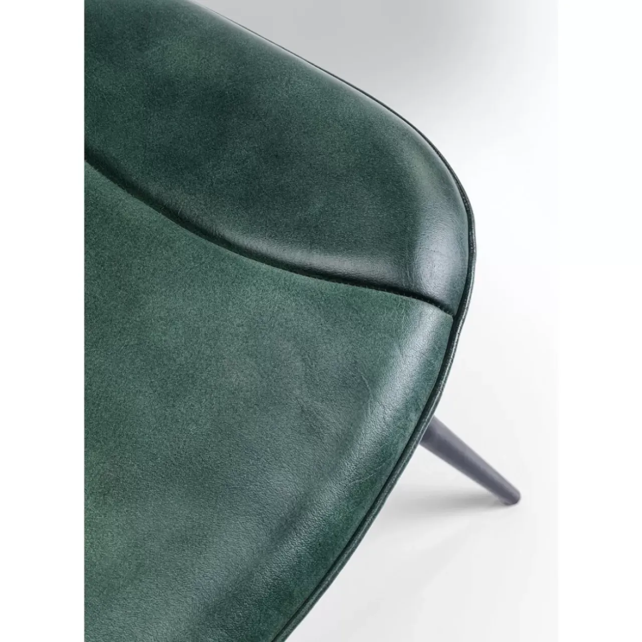 KARE Design Stühle-Stuhl Samba Leder Dunkelgrun