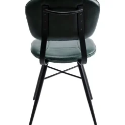 KARE Design Stühle-Stuhl Samba Leder Dunkelgrun