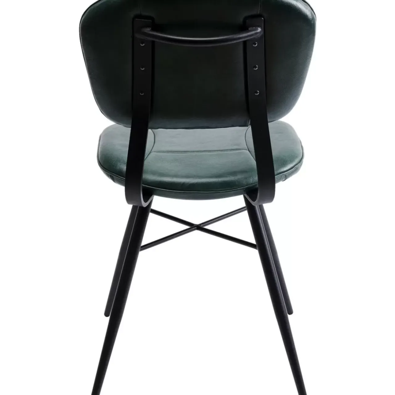 KARE Design Stühle-Stuhl Samba Leder Dunkelgrun